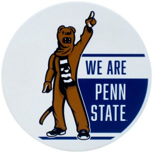 ceramic coaster with #1 Mascot and We Are Penn State